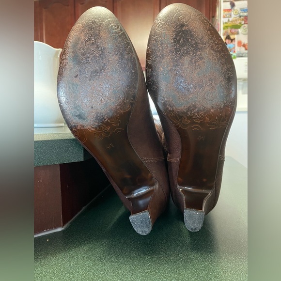 Les Lolitas brown leather boots - Picture 3 of 3